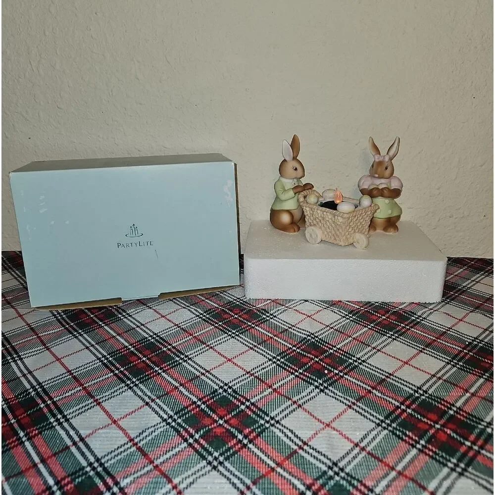 PartyLite Baby Bertie & Bea Votive Candle Holder Holiday Table Decor